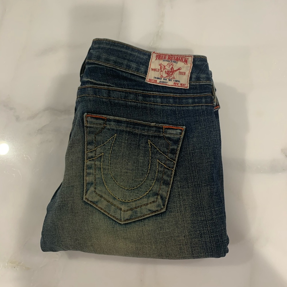True Religion Pants Jeans Straight Leg Jeans Y2K